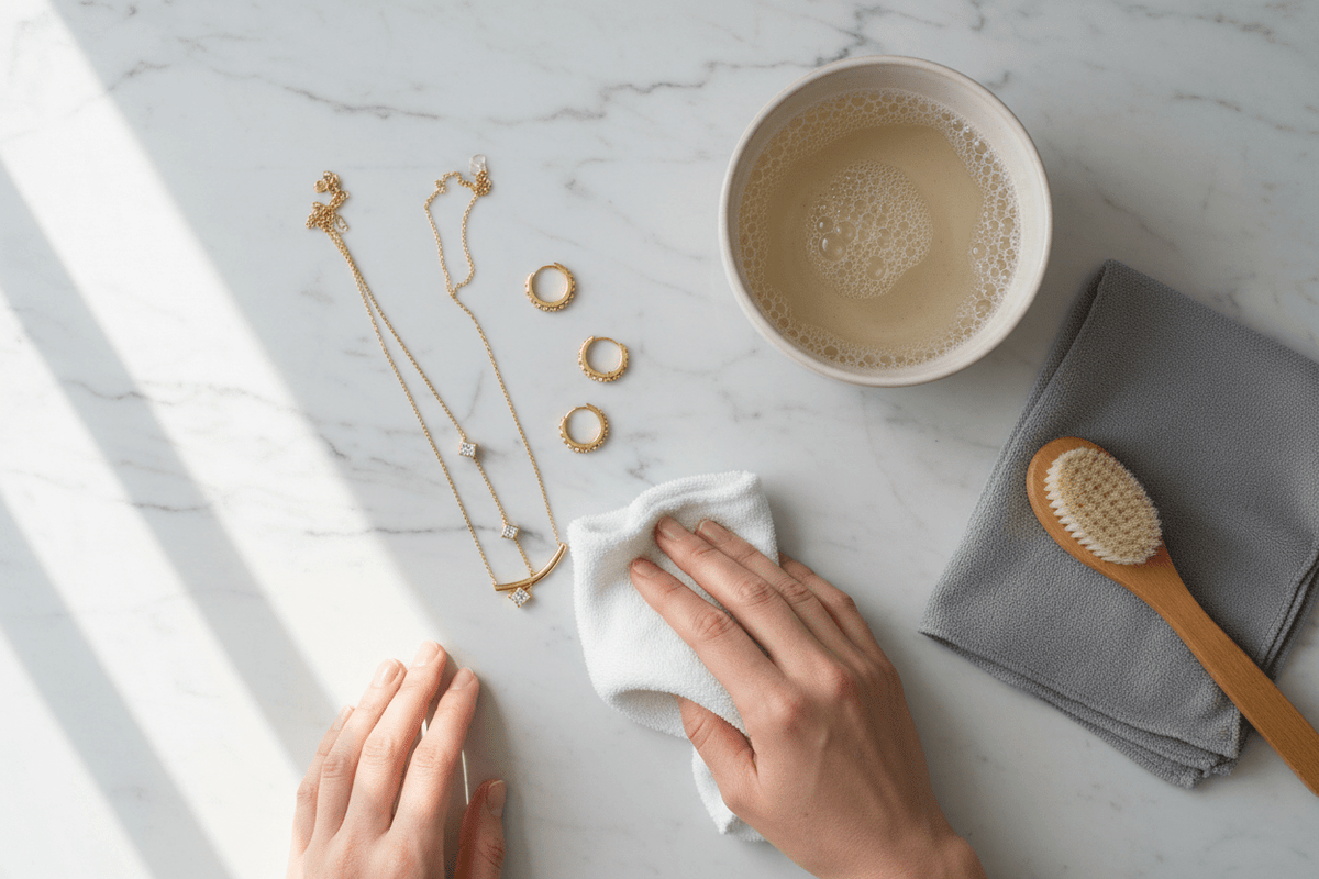 Slik steller du smykkene dine – tips for lengre holdbarhet - Aurora Jewellery Norge