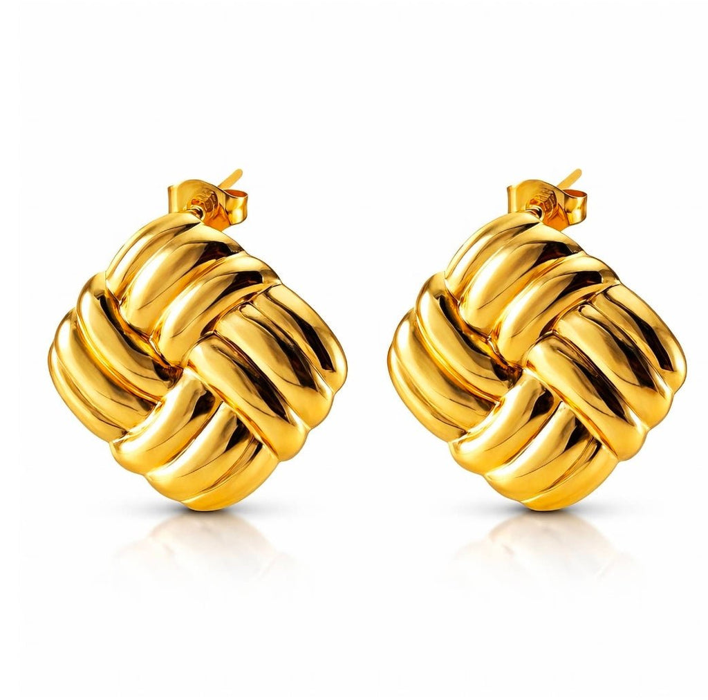 Aurora ørepynt- Knutedesign rustfritt stål belagt med 18K - Aurora Jewellery Norge/ Studio MoeAurora ørepynt- Knutedesign rustfritt stål belagt med 18K7