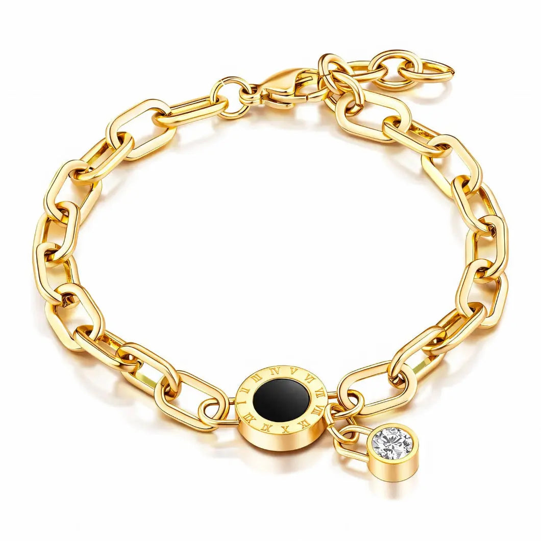 Clover Armbånd Onyx Aurora Jewellery Norge