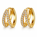 Aurora  Double Hoops ørepynt Aurora Jewellery Norge
