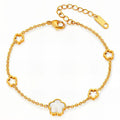 Clover Armbånd Hvit - Aurora Jewellery NorgeClover Armbånd Hvit Aurora Jewellery Norge7