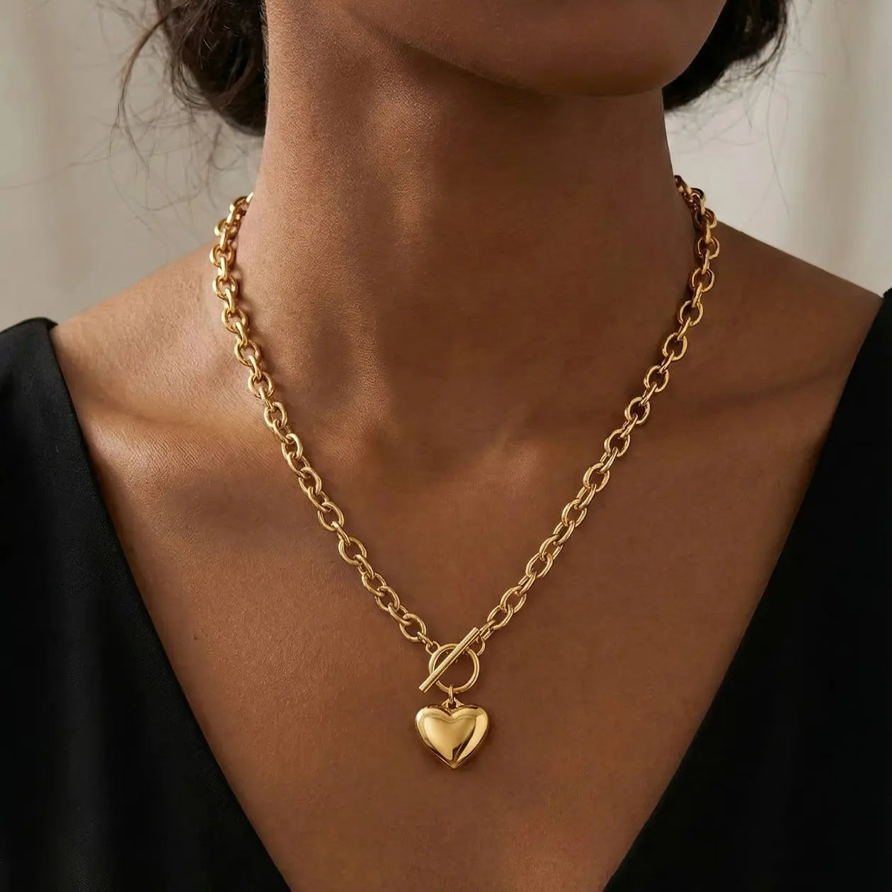 Heart Toggle Halssmykke Aurora Jewellery Norge