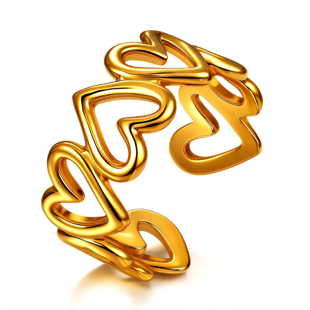 Aurora Hearts Gull Ring - Aurora Jewellery NorgeAurora Hearts Gull Ring Aurora Jewellery Norge7