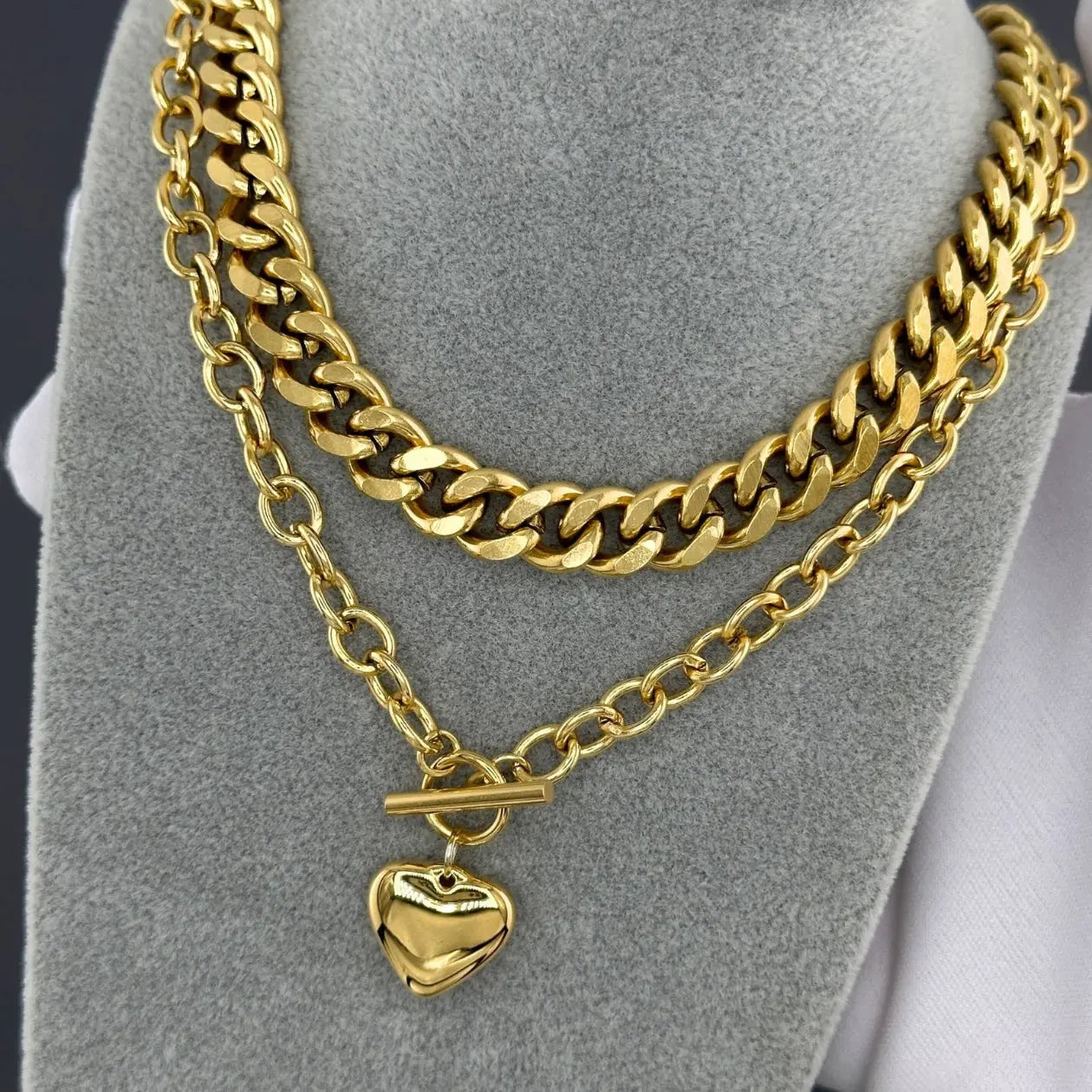 Heart Toggle Halssmykke Aurora Jewellery Norge