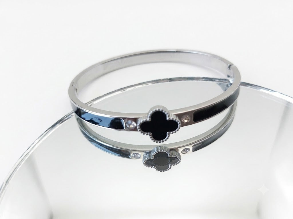 Aurora Clover Bangle Aurora Jewellery Norge