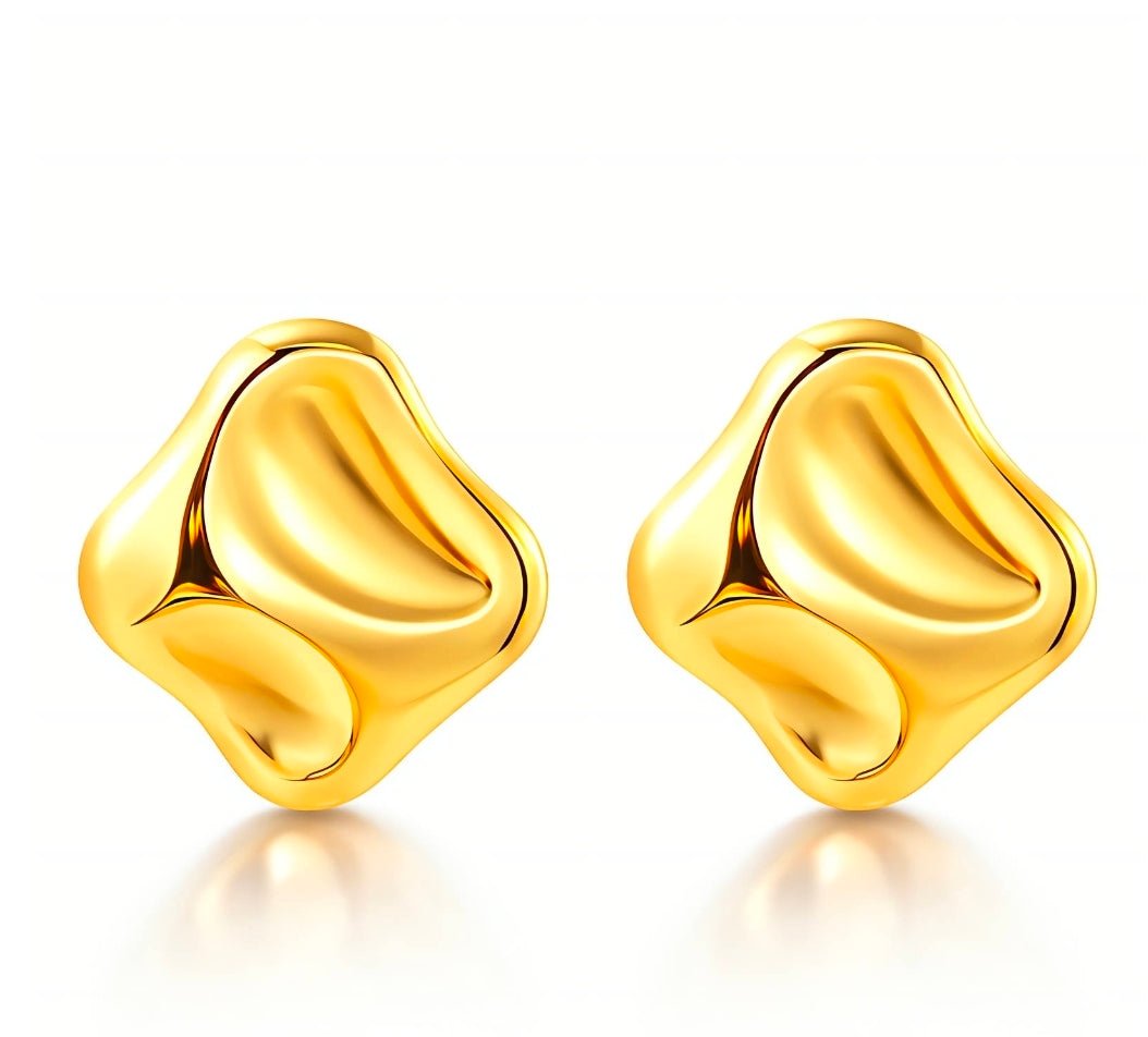 Aurora ørepynt- Organiskdesign rustfritt stål belagt med 18K - Aurora Jewellery Norge/ Studio MoeAurora ørepynt- Organiskdesign rustfritt stål belagt med 18K7