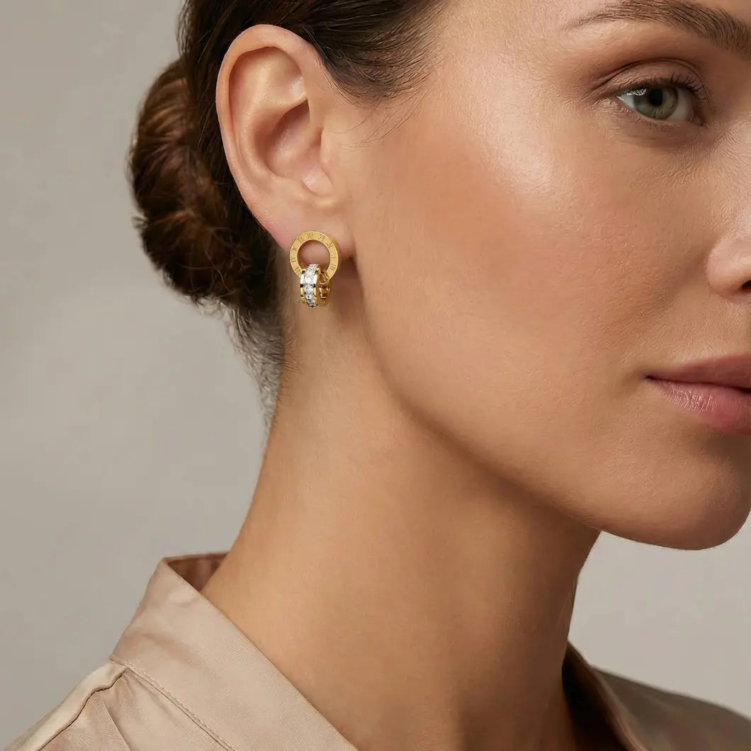 Roman Hoop Studs Aurora Jewellery Norge