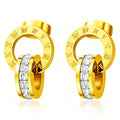 Roman Hoop Studs Aurora Jewellery Norge