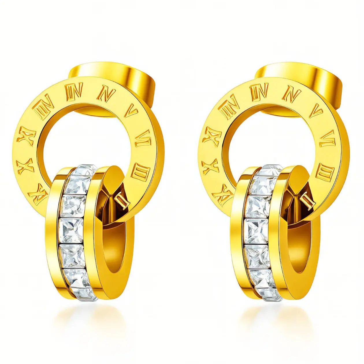 Roman Hoop Studs Aurora Jewellery Norge