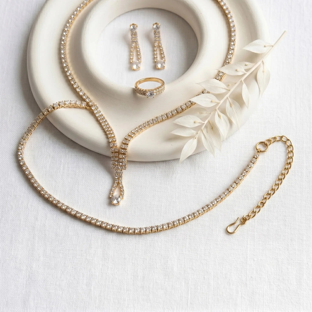 Aurora Stellar Gold Sett - Aurora Jewellery NorgeAurora Stellar Gold Sett Aurora Jewellery Norge7